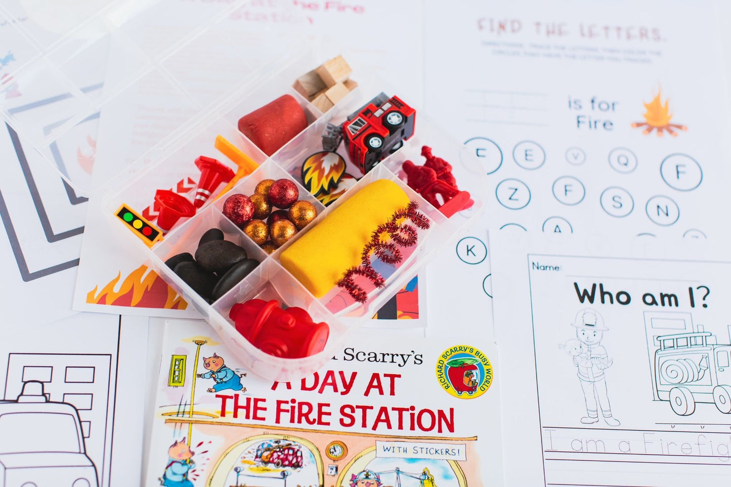 A Day at the Fire Station Book Box