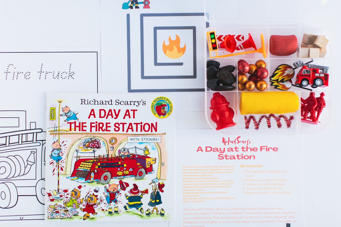 A Day at the Fire Station Book Box