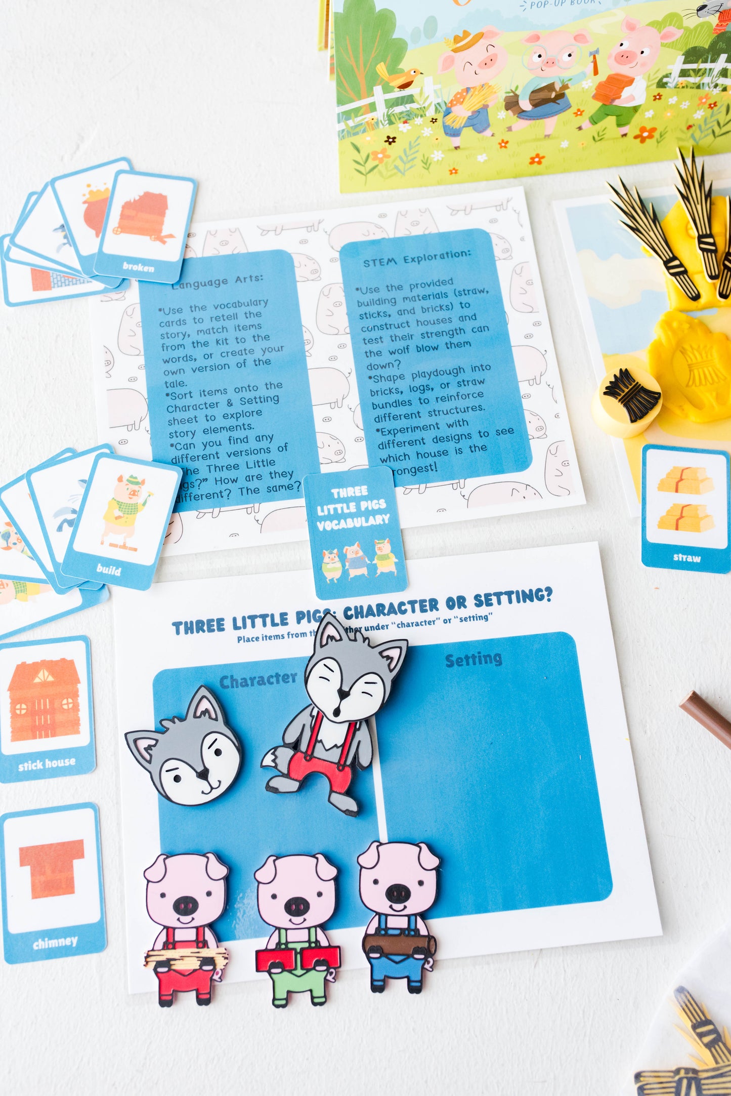 Three Little Pigs Fairytale Book Kit