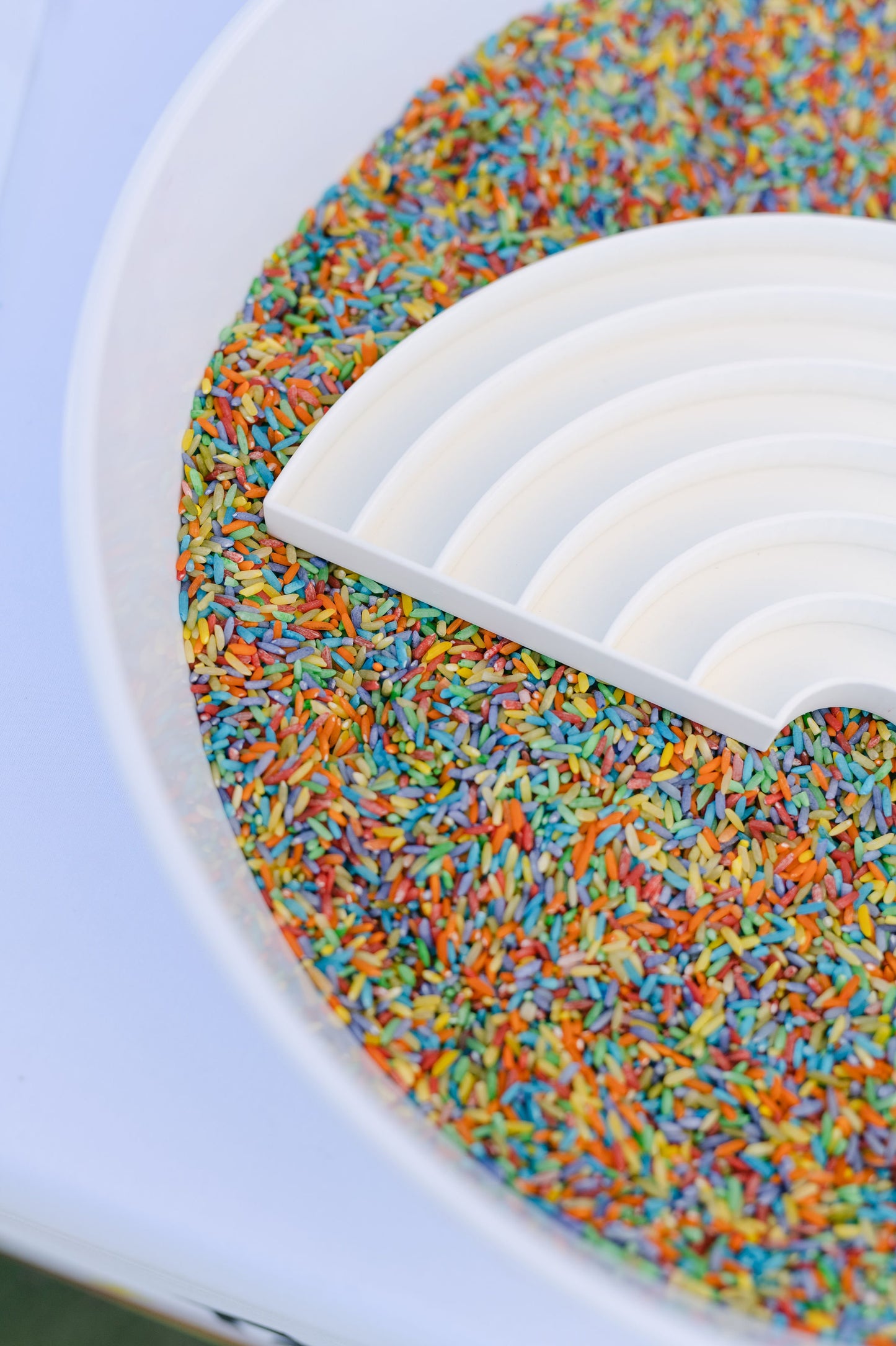 Rainbow Sensory Rice