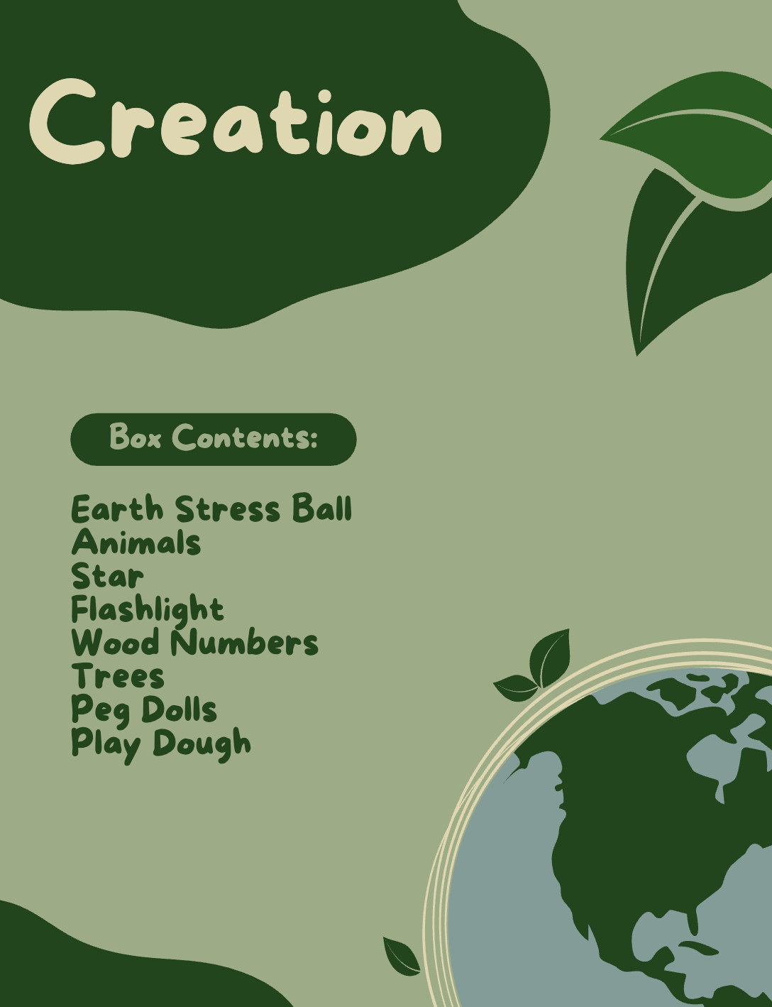 Creation Laminated Learning Guide