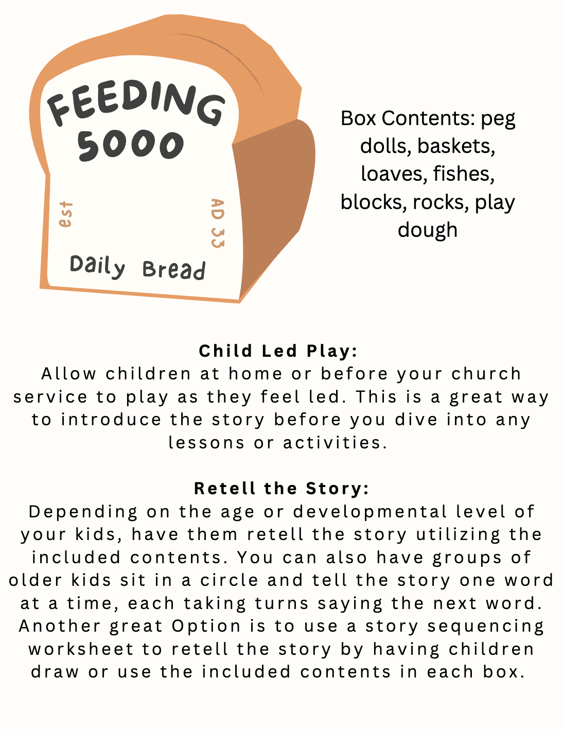 Feeding 5000 Laminated Learning Guide