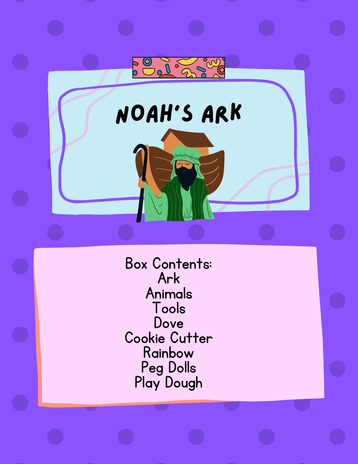 Noah's Ark Laminated Learning Guide