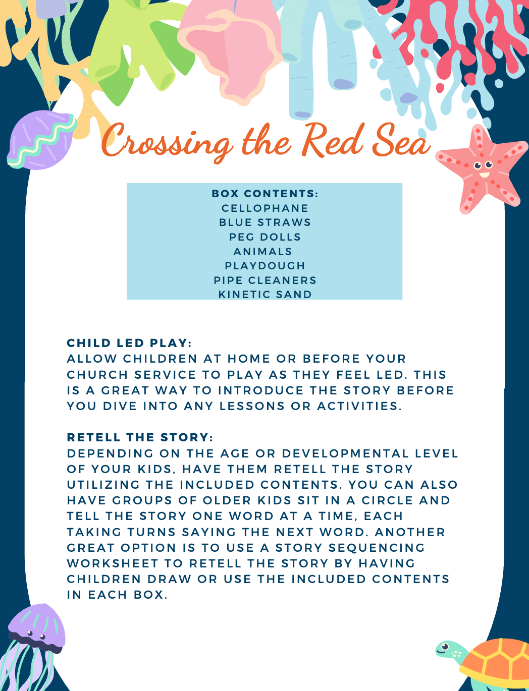 Crossing the Red Sea Laminated Learning Guide