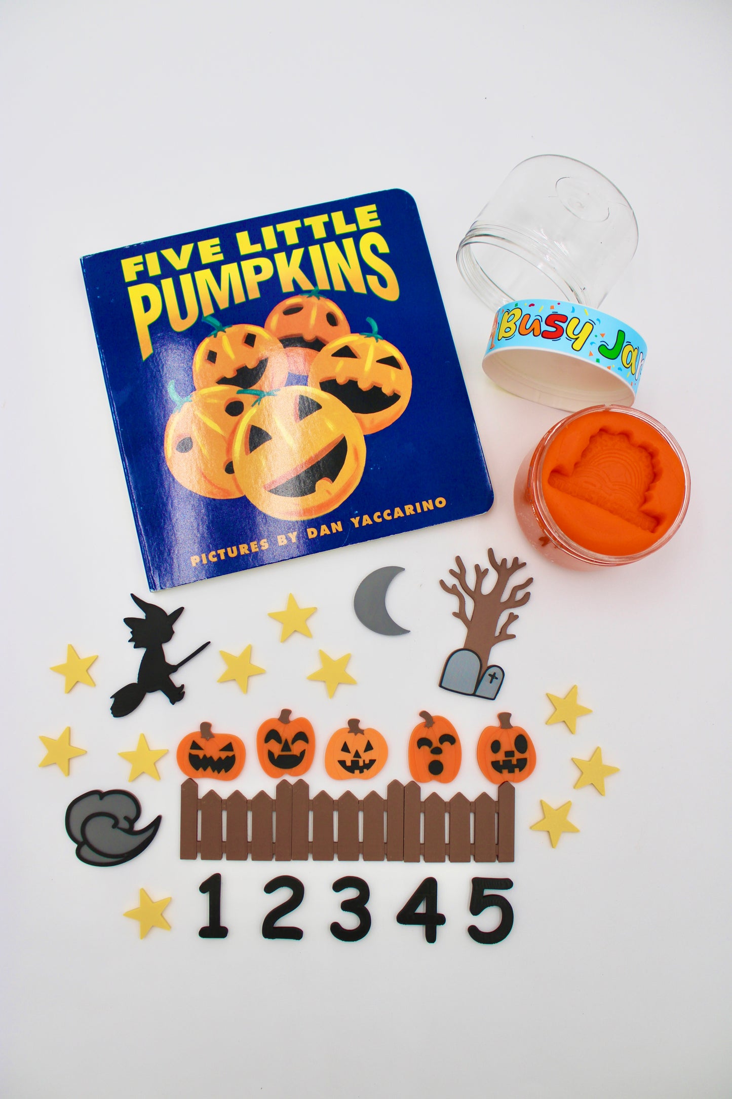 Five Little Pumpkins Busy Jar