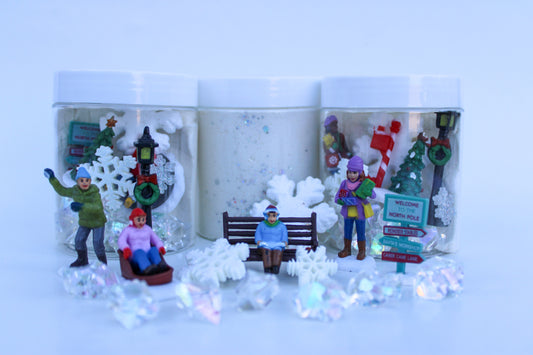 Winter Village Busy Jar