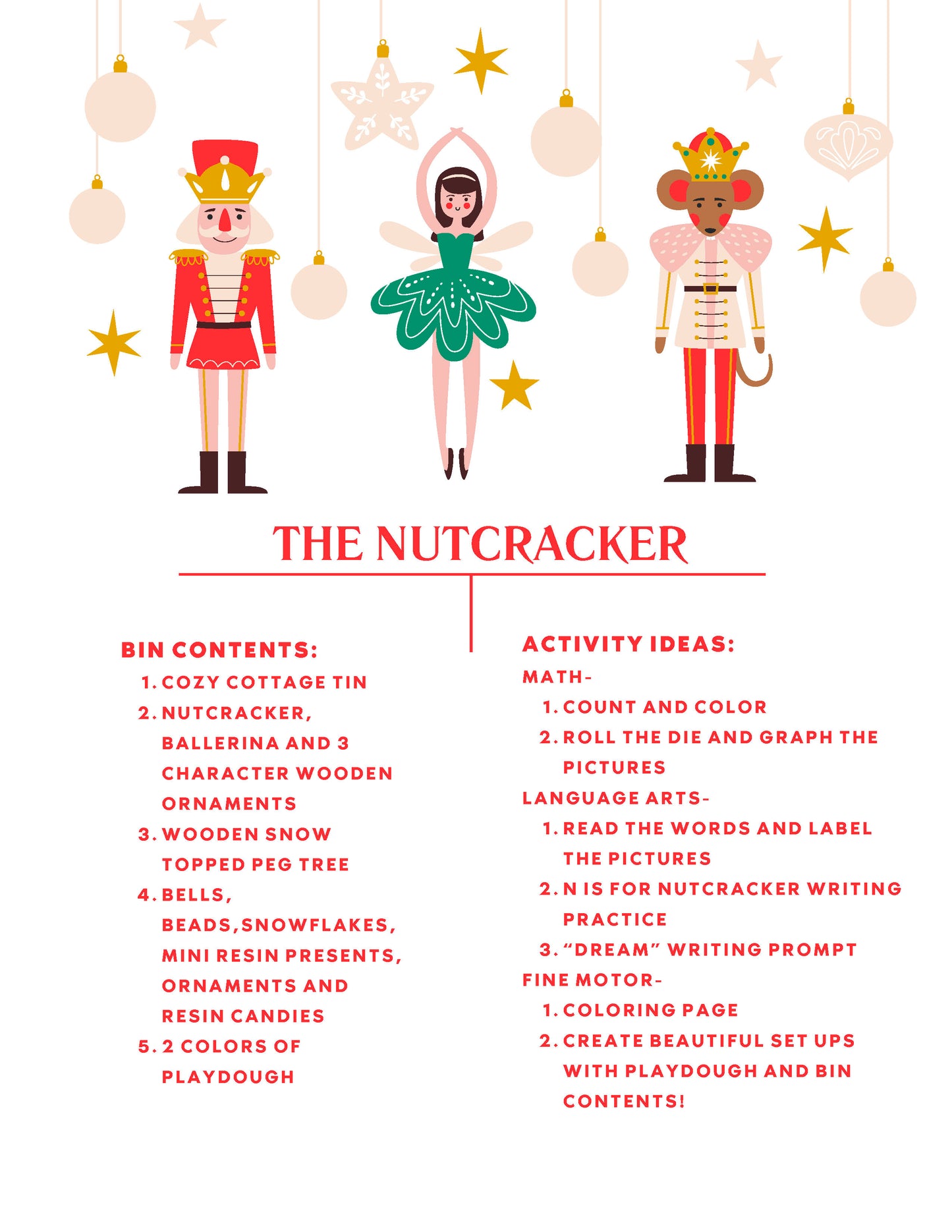 The Nutcracker Laminated Learning Guide